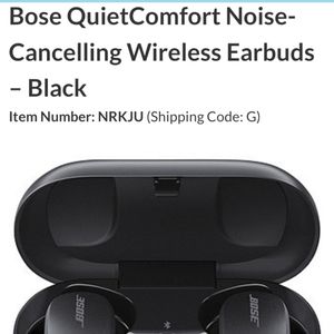 Bose Noise Cancelling earbuds